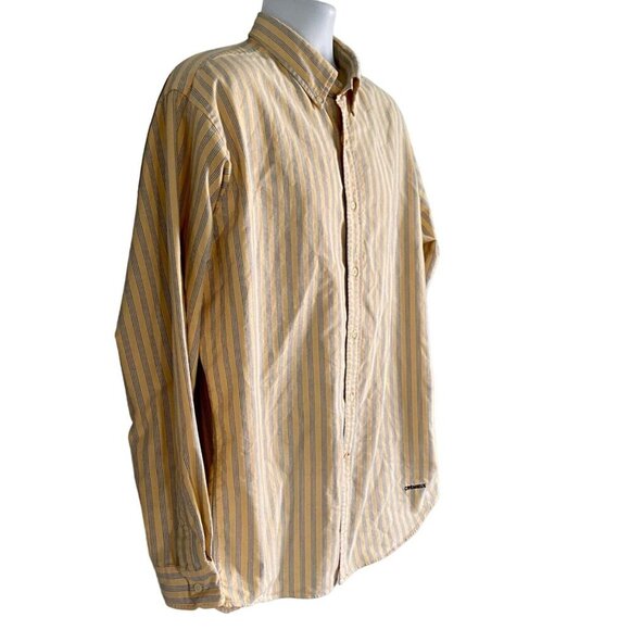 Daniel Cremieux Classics Yellow Blue Long Sleeve Button Down Shirt Mens Large - Picture 3 of 7